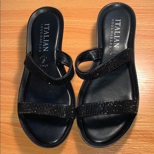 Black Italian sandals